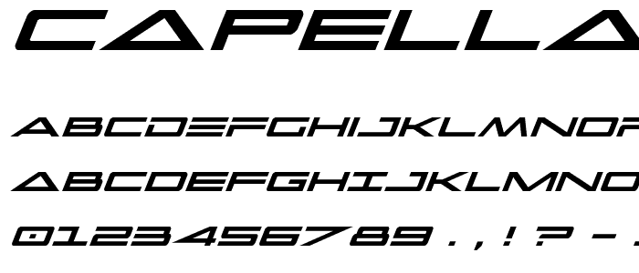 Capella Italic font