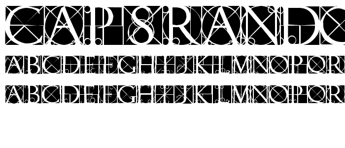 CapsRandomish font
