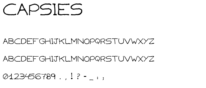 Capsies font