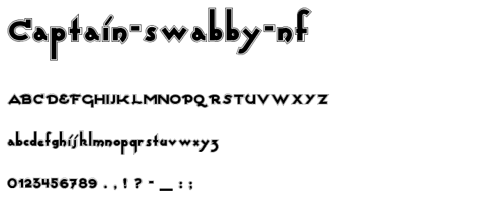 Captain Swabby NF font