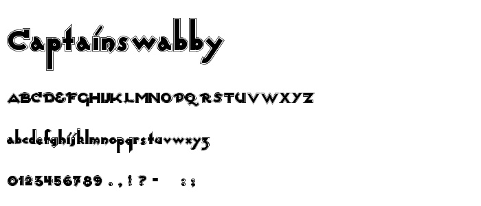 CaptainSwabby font