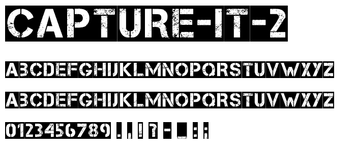 Capture it 2 font