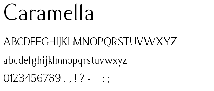 Caramella font