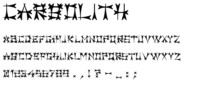 Carbolith font