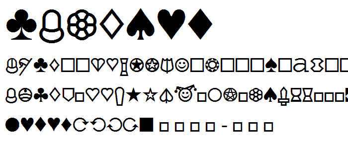 Cards font