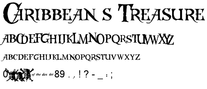 Caribbean s Treasure font