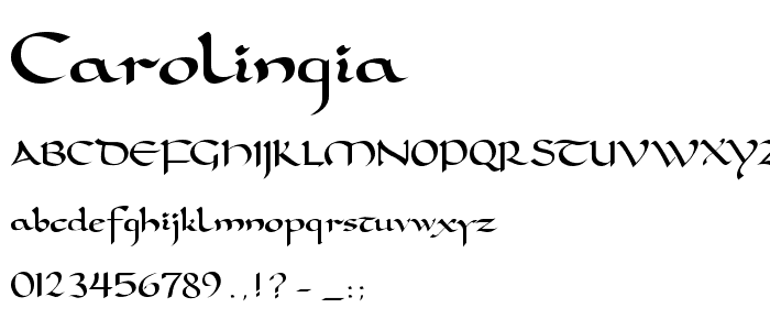 Carolingia font