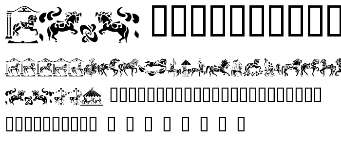 Carousel Horses font