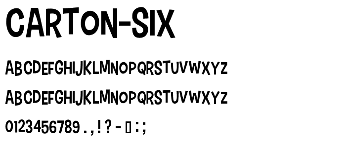 Carton Six font