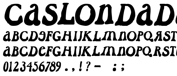 CaslonDadaesque font