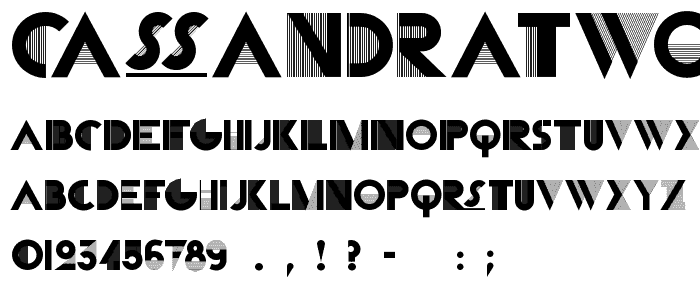 CassandraTwo font