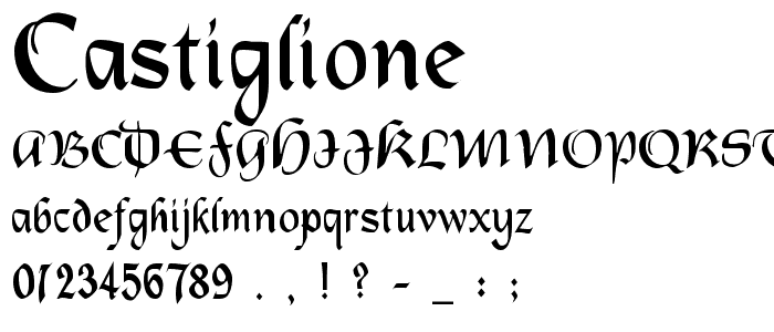 Castiglione font