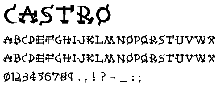 Castro font