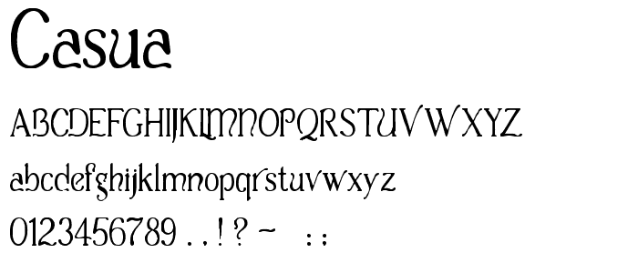 Casua font