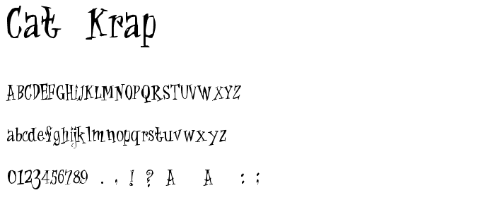 Cat Krap! font