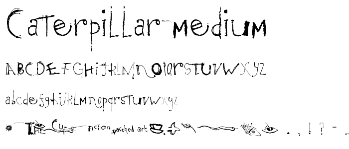 Caterpillar Medium font