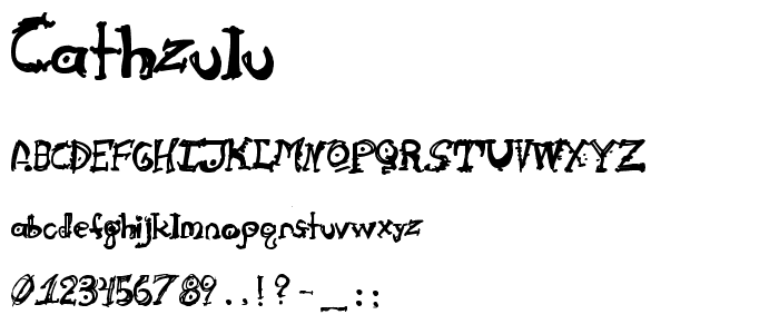Cathzulu font