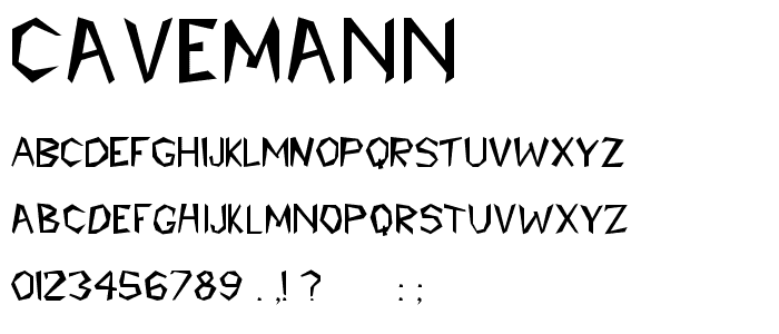 Cavemann font