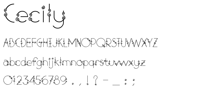 Cecily font