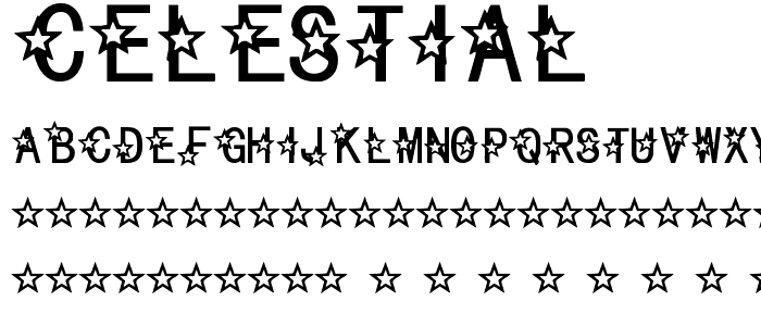 Celestial font