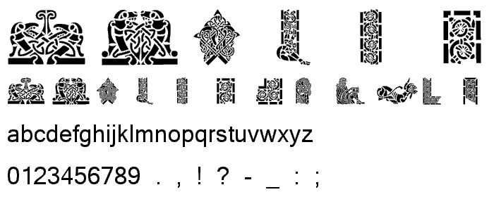 Celtic Designs II font