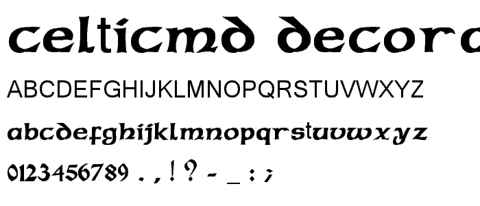 Celticmd DecorativeWDropCaps font