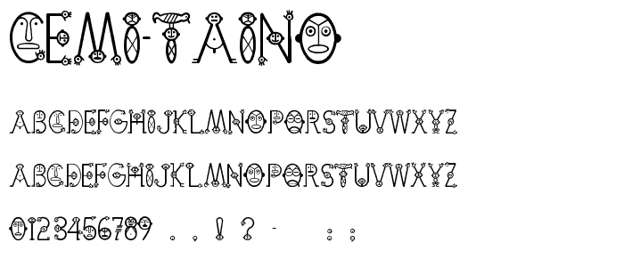 Cemi-Taino font