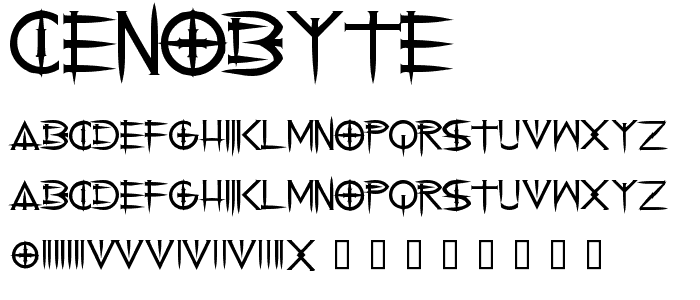 Cenobyte font