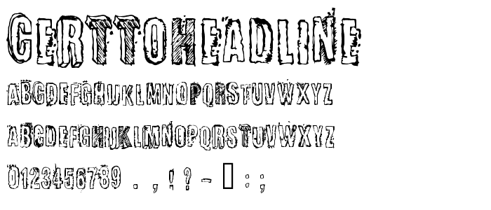 CerttoHeadline font