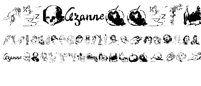 CezanneSketches font