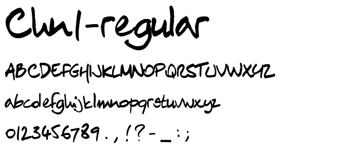 ChN1 Regular font