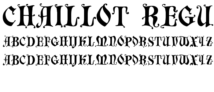 Chaillot Regular font