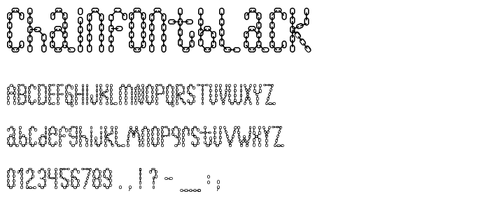ChainFontBlack font