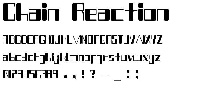 Chain_Reaction font
