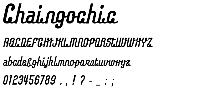 Chaingochic font
