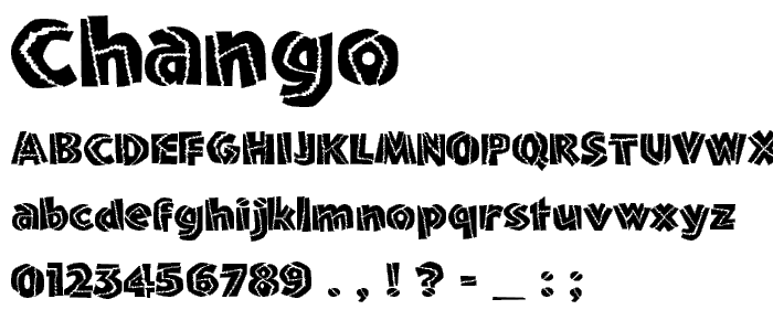 Chango font