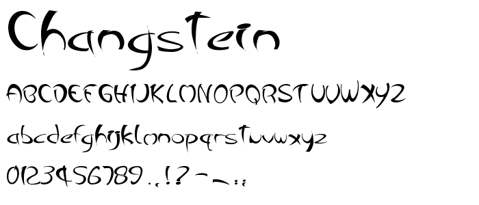 Changstein font