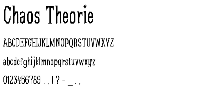Chaos-Theorie font