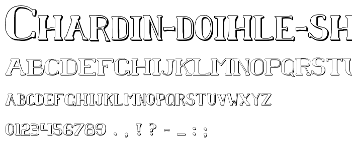 Chardin Doihle Shadow font