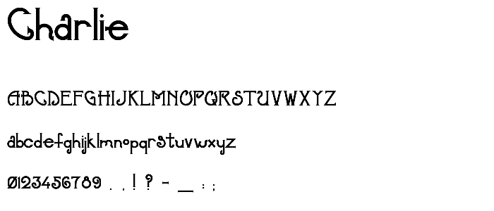 Charlie font