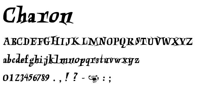 Charon font