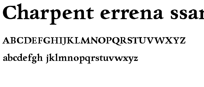 CharpentierRenaissancePro-Demi font