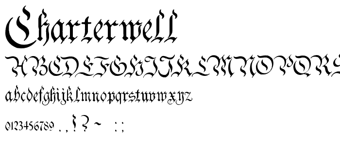 Charterwell font