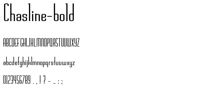 Chasline-Bold font