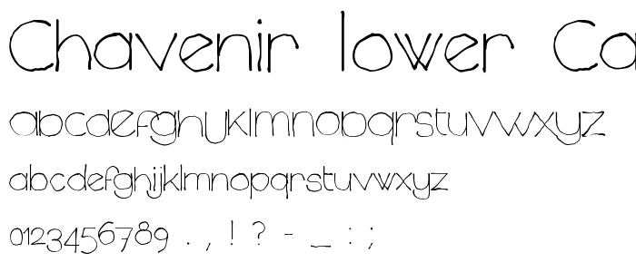 Chavenir Lower Case LC font