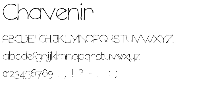 Chavenir font