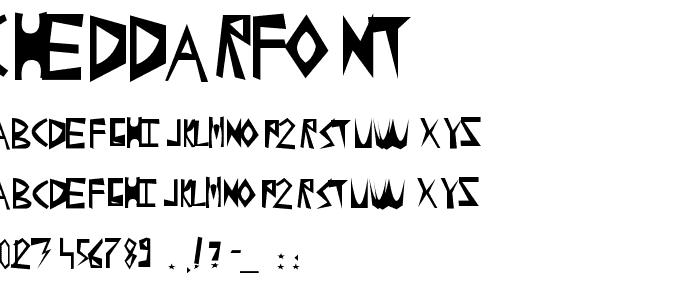 Cheddarfont font