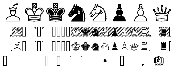 Chess Adventurer font