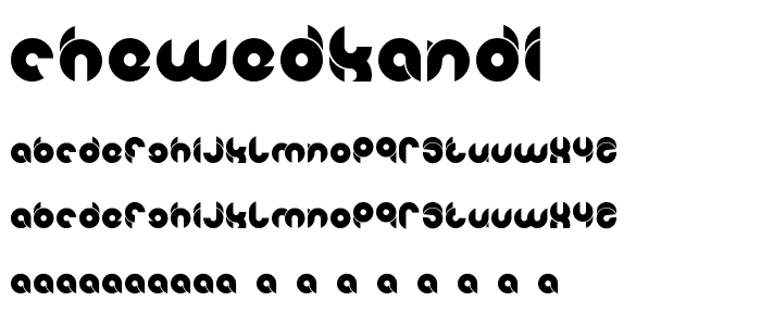 ChewedKandi font