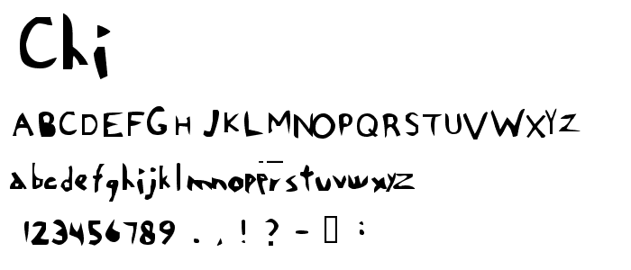 Chi font